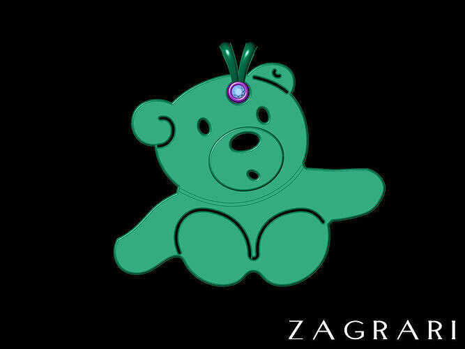 baby teddy bear 3D print model