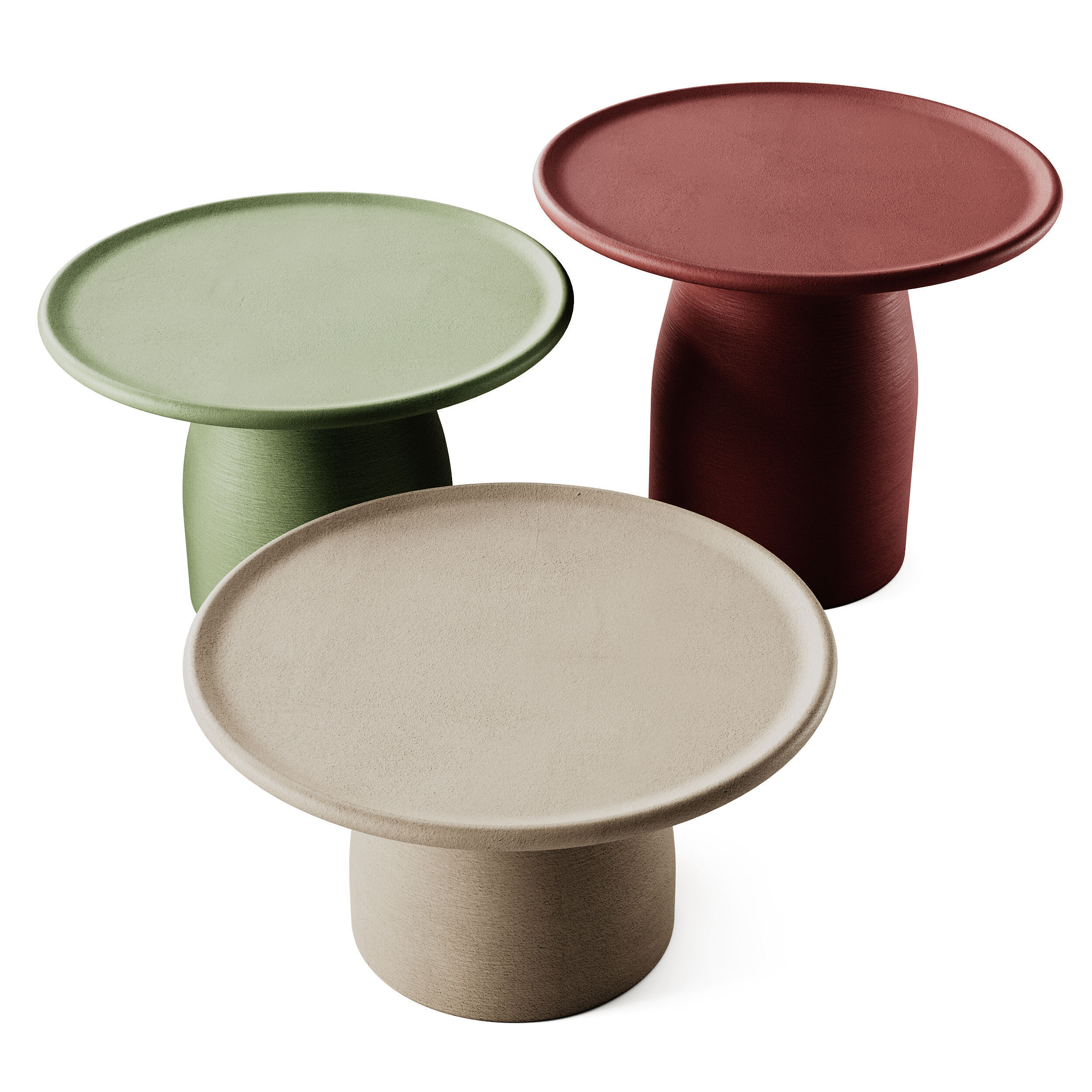 Qeeboo Totino Coffee Tables 3D model_1