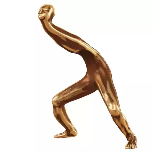 Abstract human sculpture