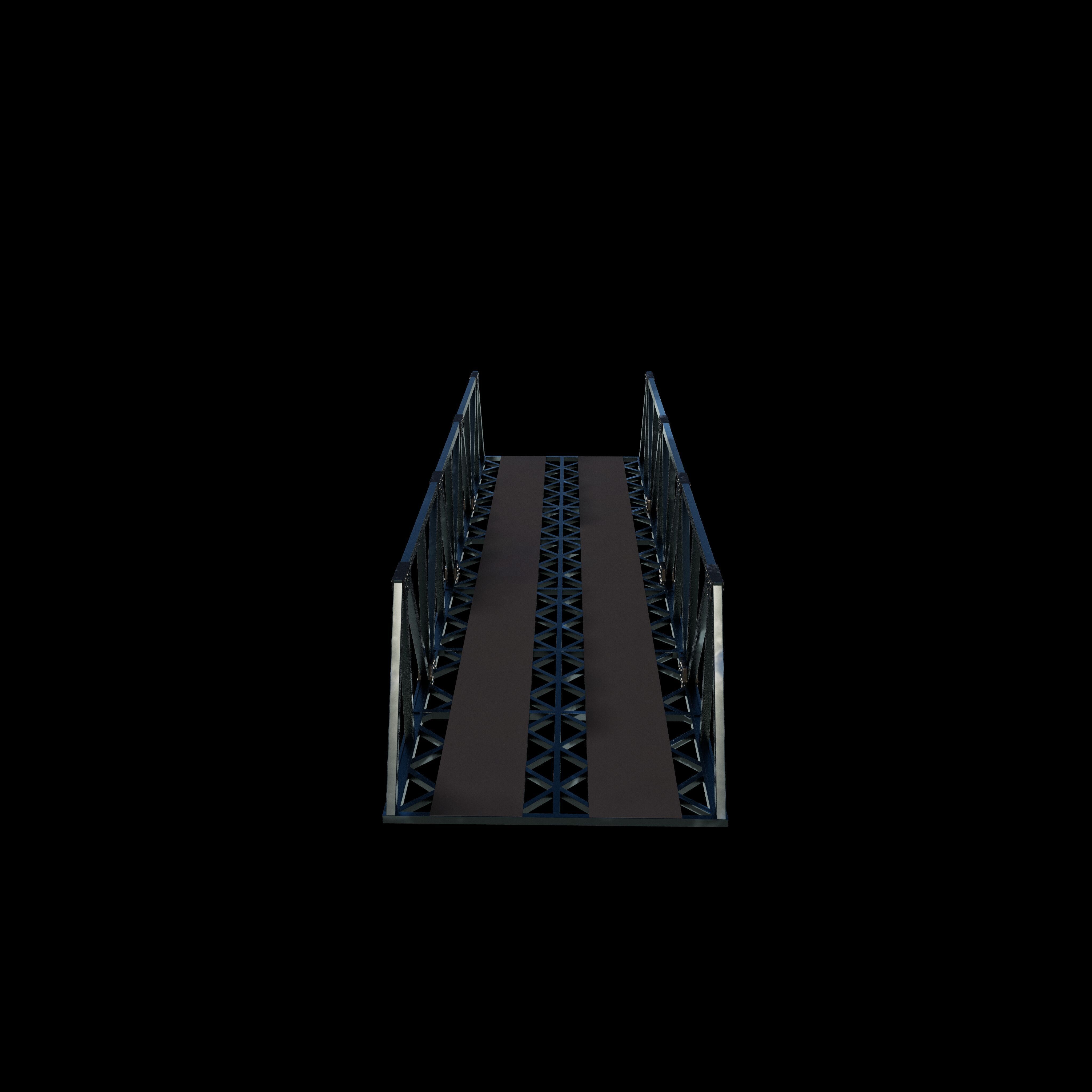 Double Track Bridge 3D model_11