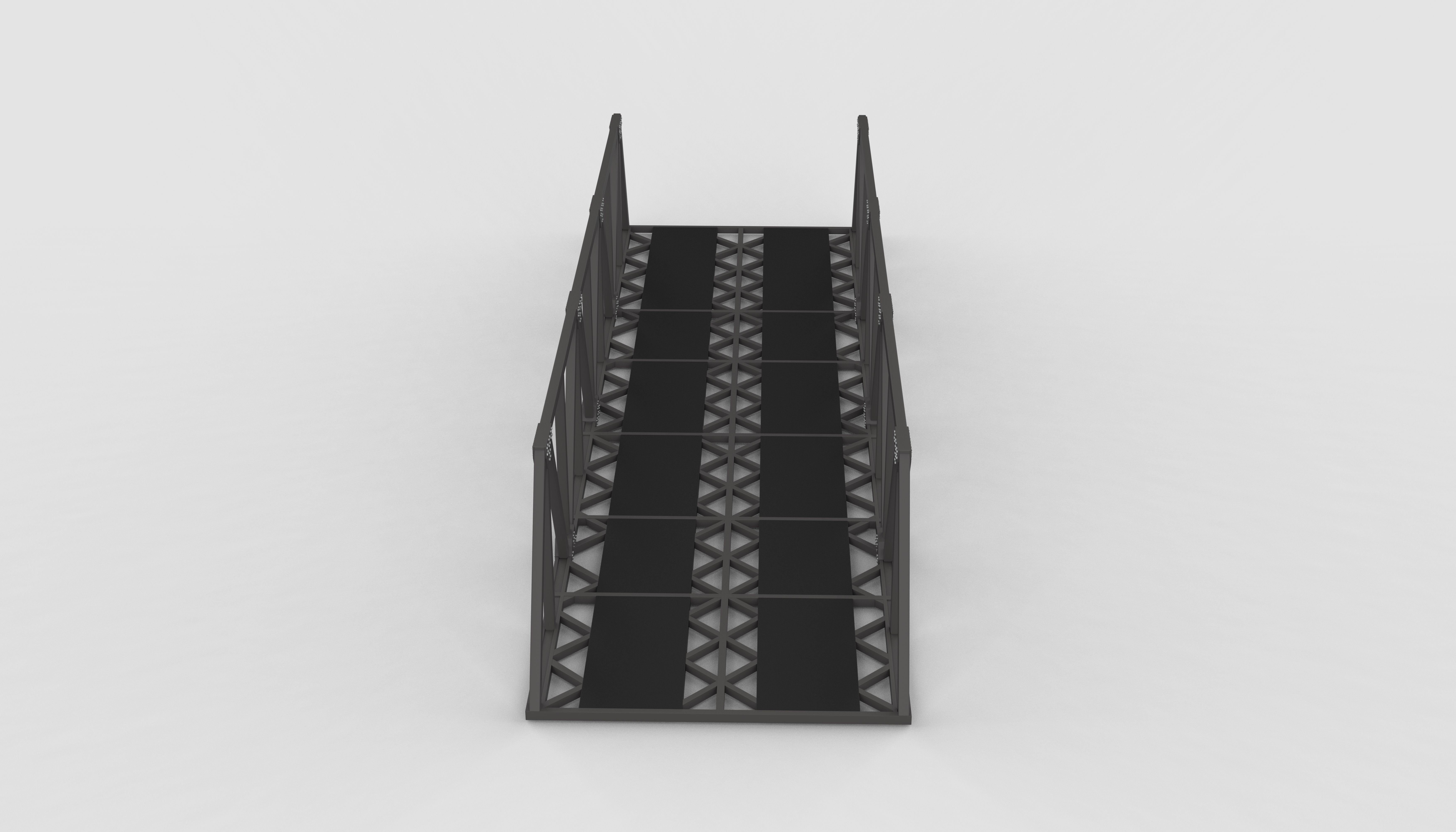 Double Track Bridge 3D model_4
