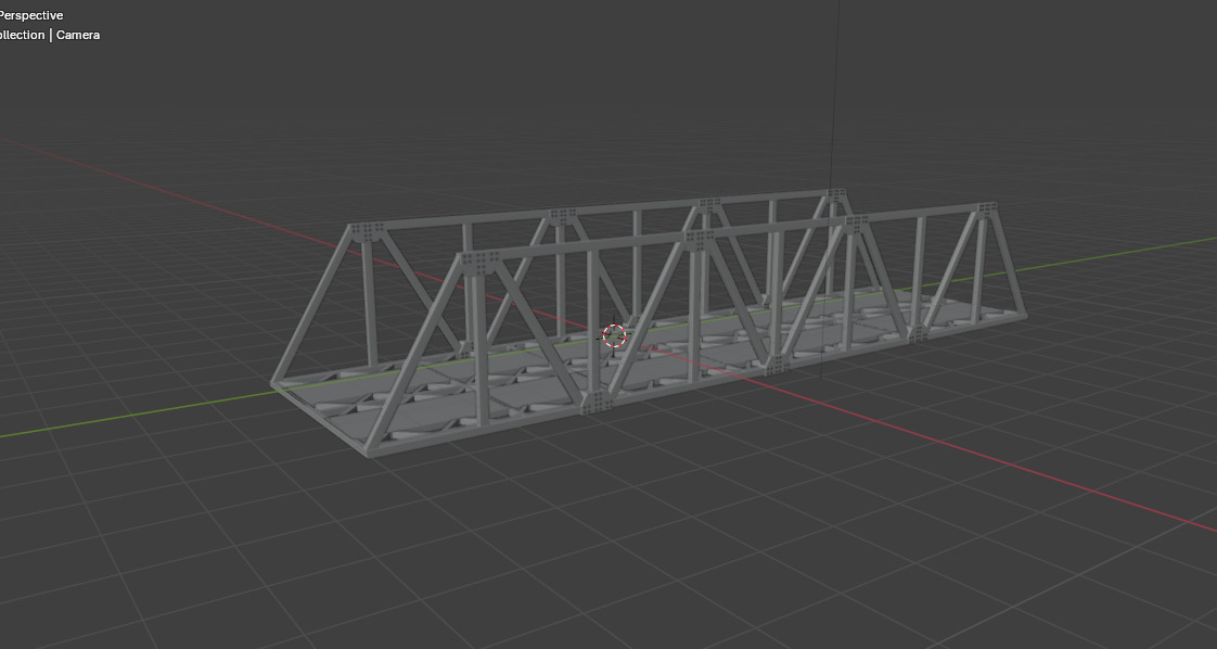Double Track Bridge 3D model_14