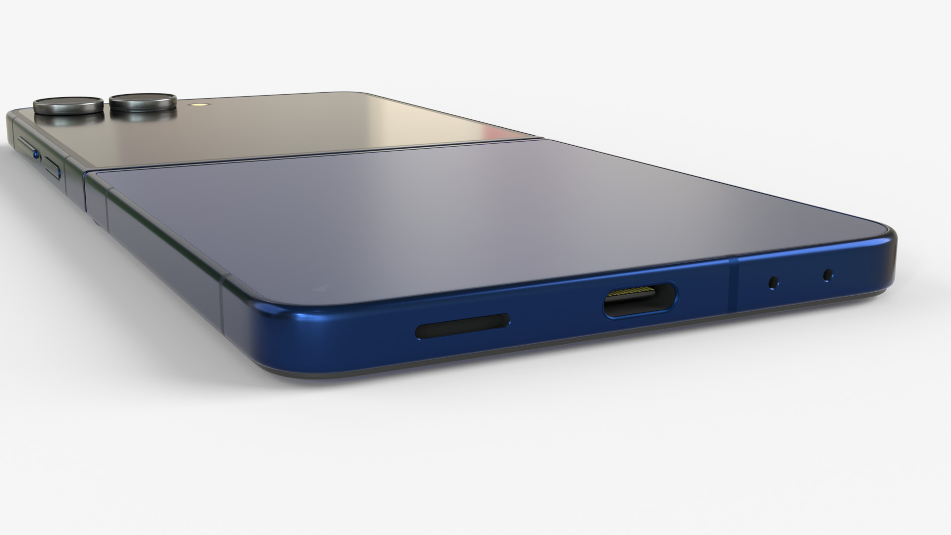 Samsung Galaxy Z Flip 7 Blue Shadow 3D model_8