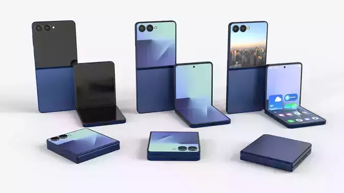 Samsung Galaxy Z Flip 7 Blue Shadow