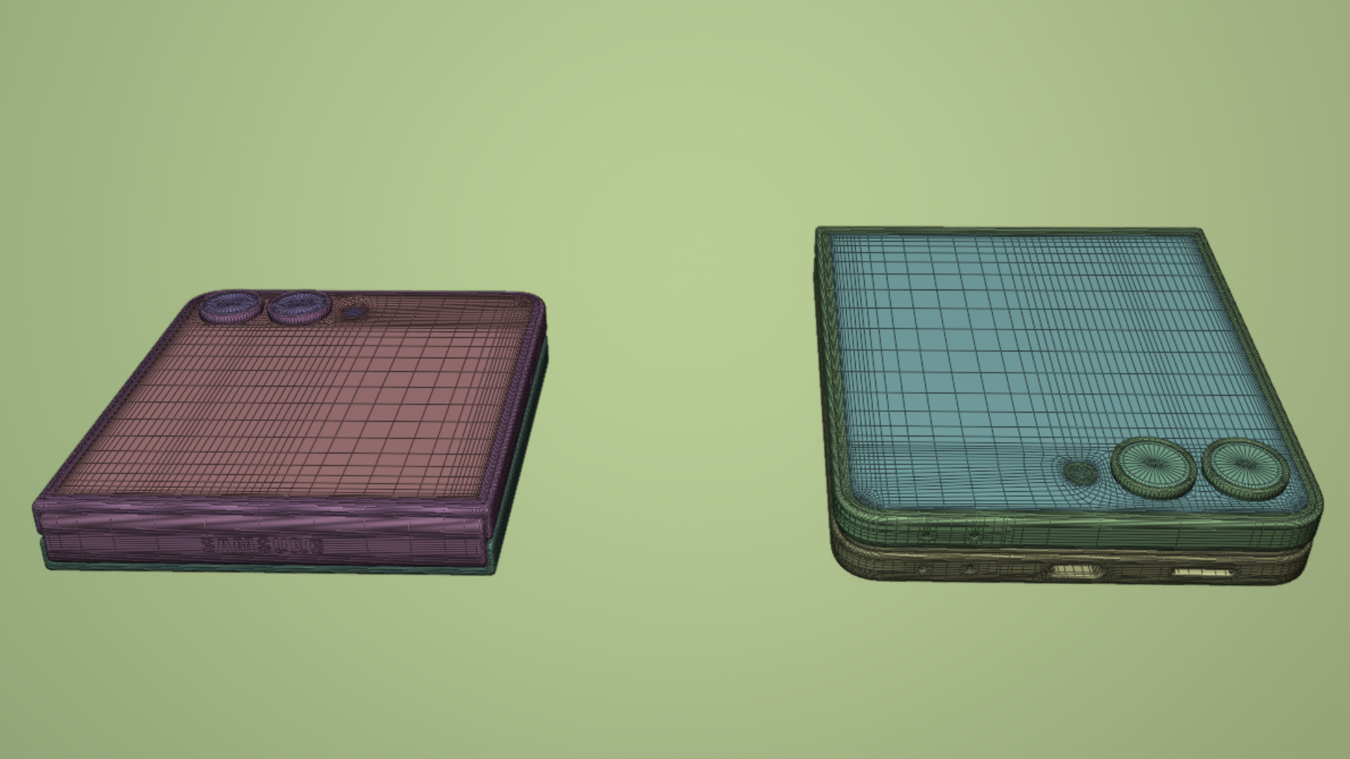 Samsung Galaxy Z Flip 7 Blue Shadow 3D model_14