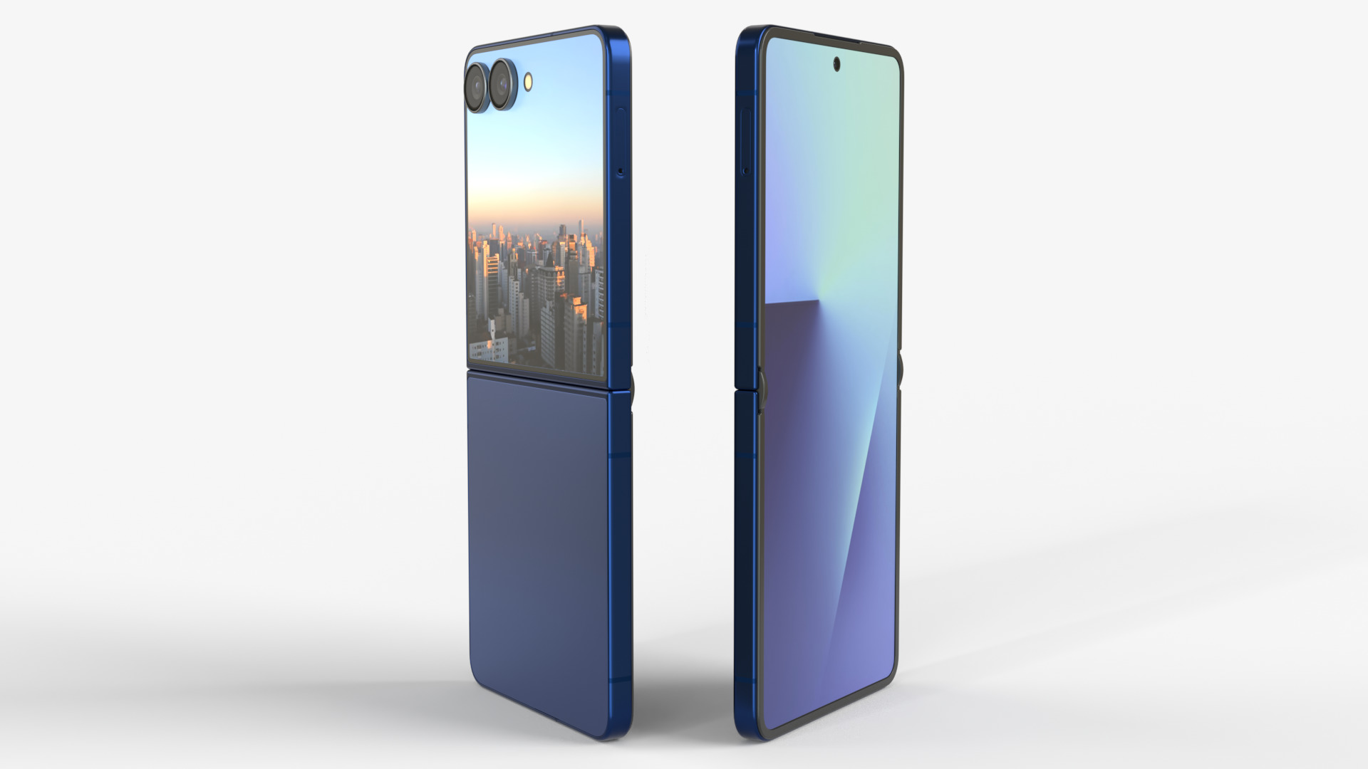 Samsung Galaxy Z Flip 7 Blue Shadow 3D model_7