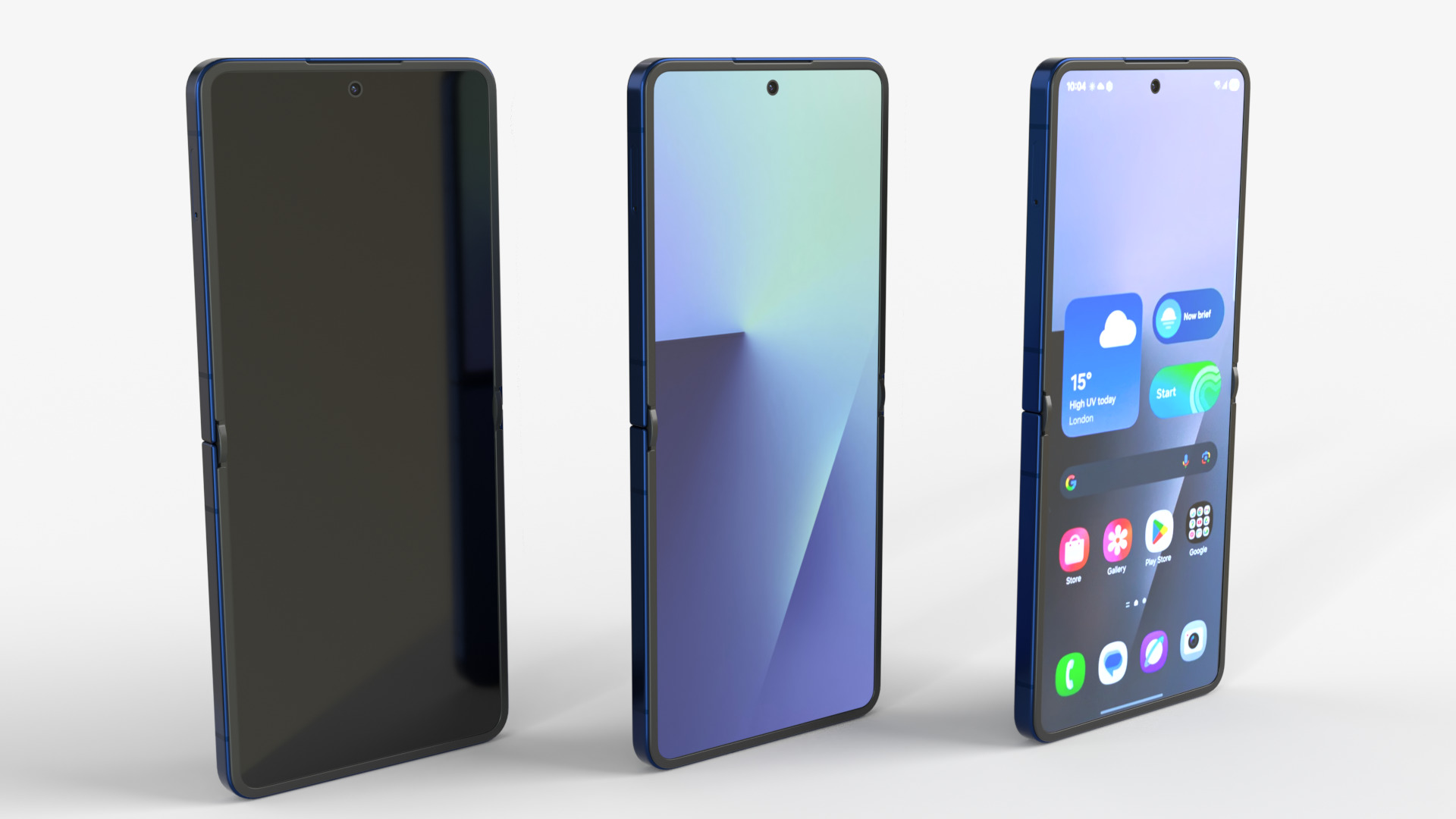 Samsung Galaxy Z Flip 7 Blue Shadow 3D model_3