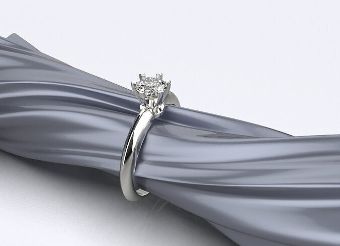 Tiffany wedding ring 3D print model