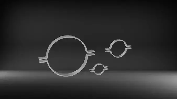 Clamp piping 3D print model