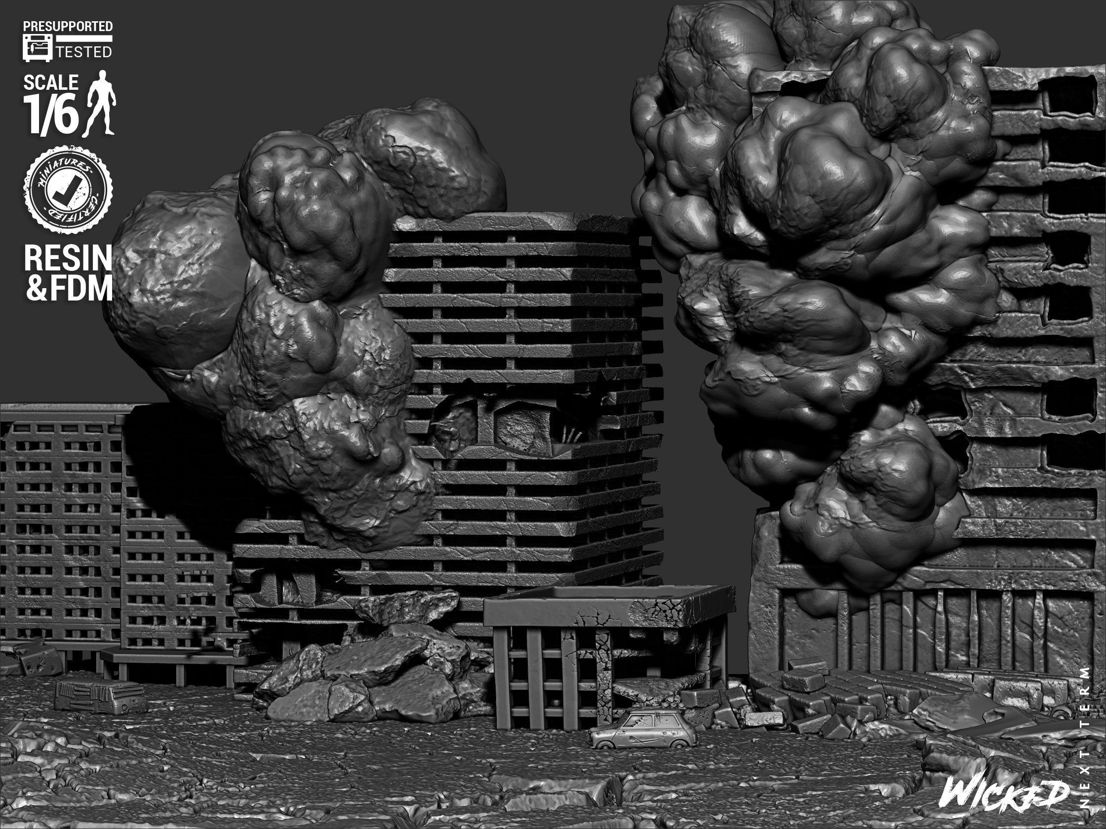 Wicked Movies Godzilla Sculpture 3D print model_25