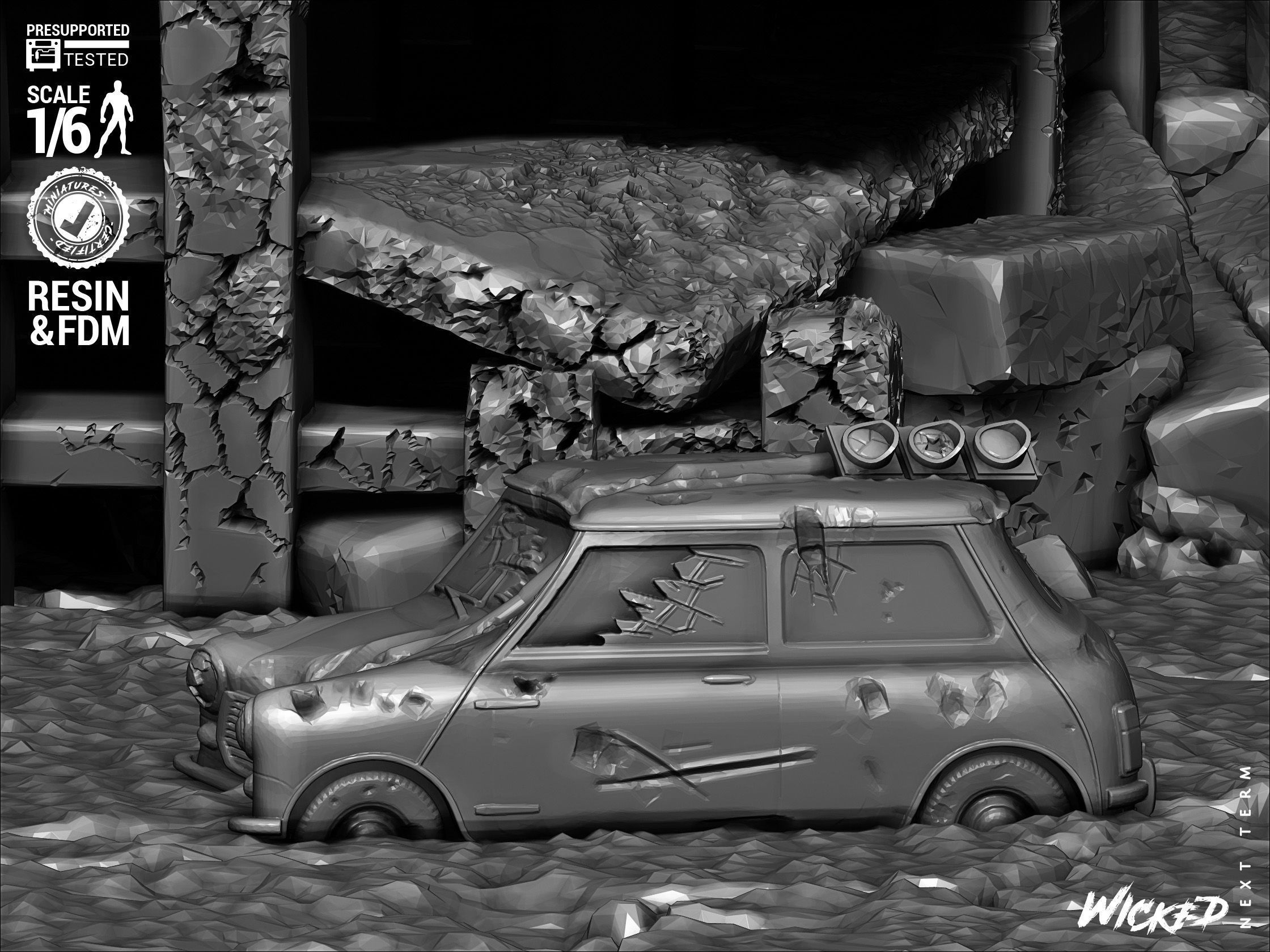 Wicked Movies Godzilla Sculpture 3D print model_26