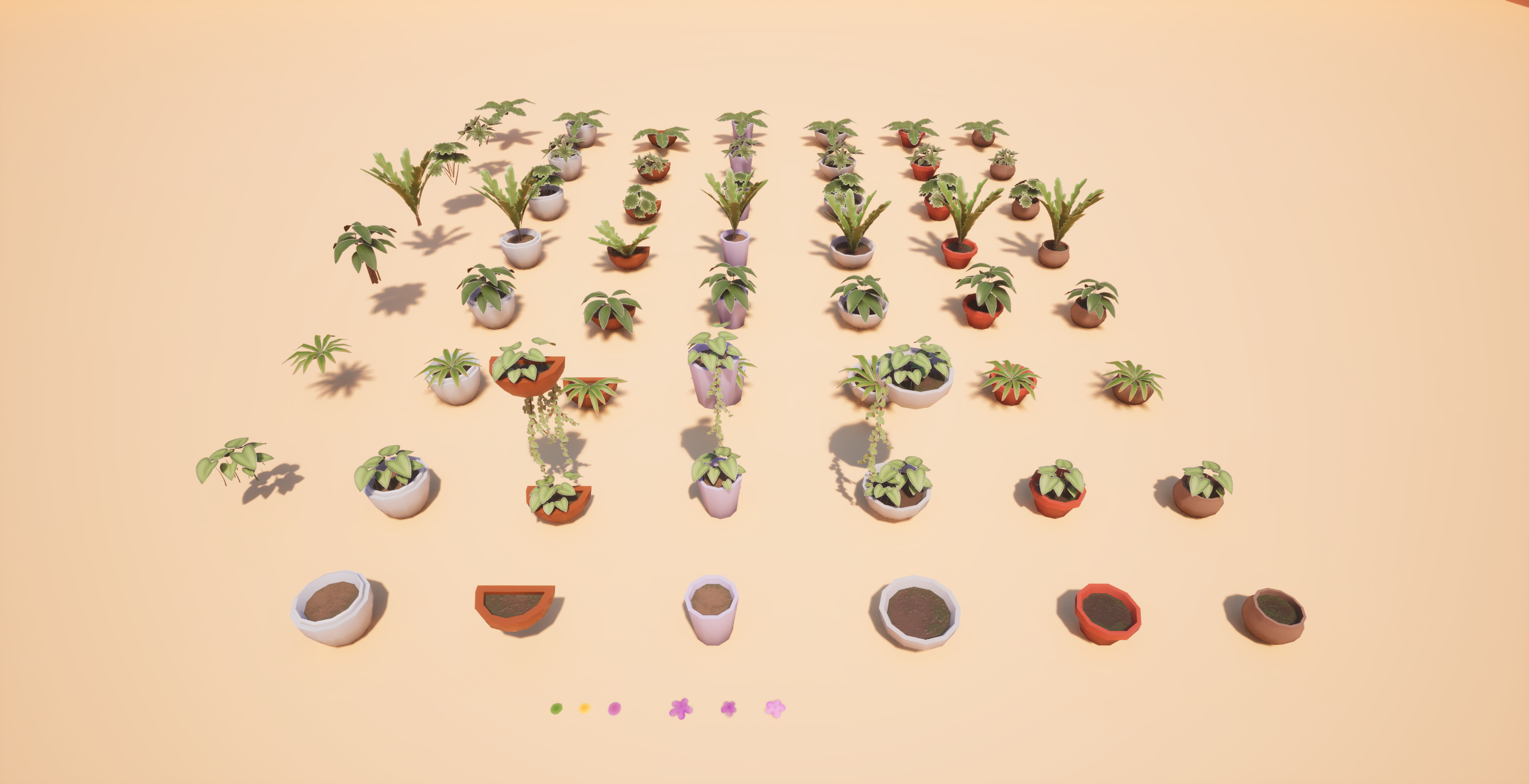 Pack Plants 3D Models - Coral Island Fanart Low-poly 3D model_3