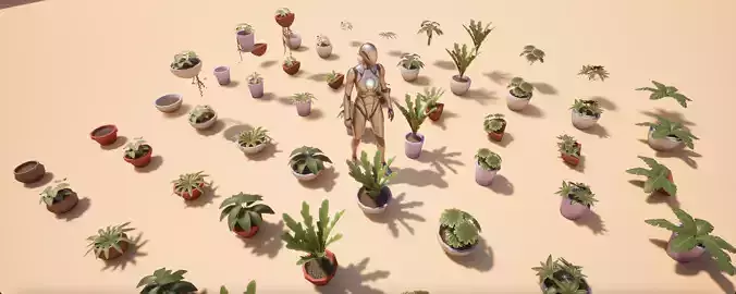 Pack Plants 3D Models - Coral Island Fanart