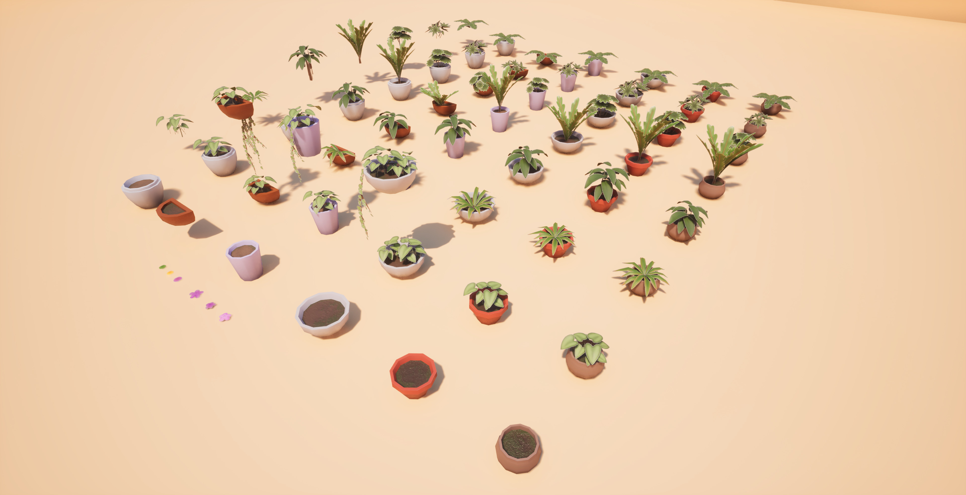Pack Plants 3D Models - Coral Island Fanart Low-poly 3D model_5