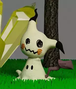 Mimikyu 3D model - pokemon