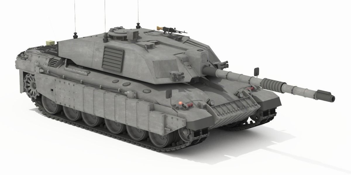 Challenger II British Main Battle Tank 3D model_7