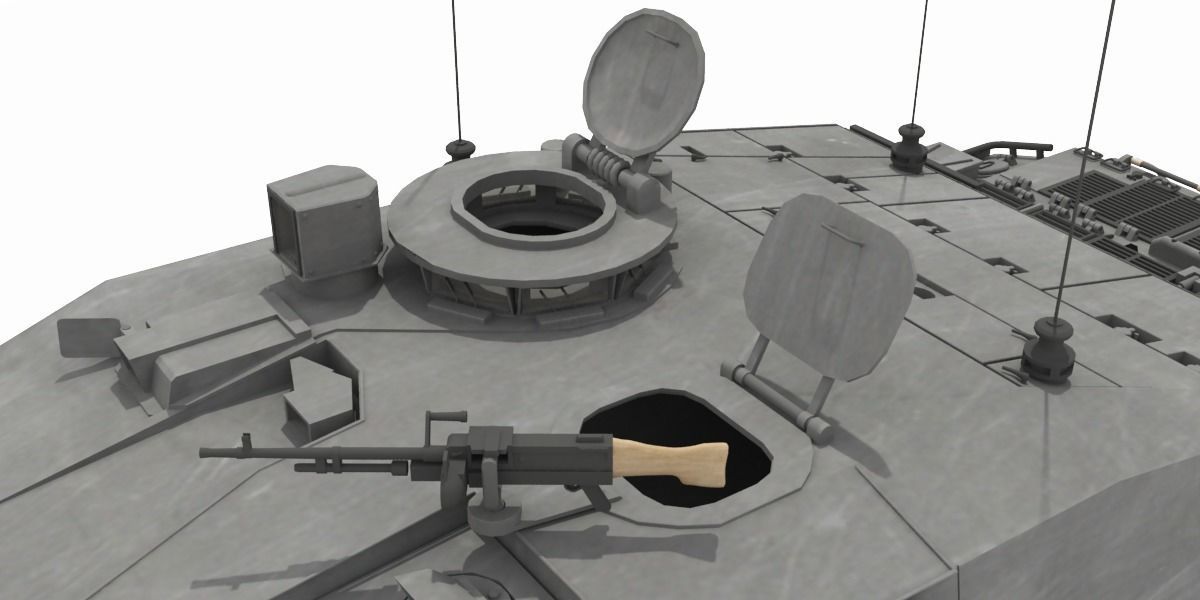 Challenger II British Main Battle Tank 3D model_14