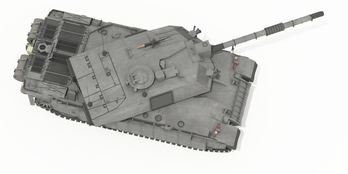 Challenger II British Main Battle Tank 3D model_16
