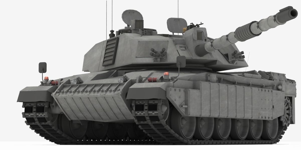 Challenger II British Main Battle Tank 3D model_6