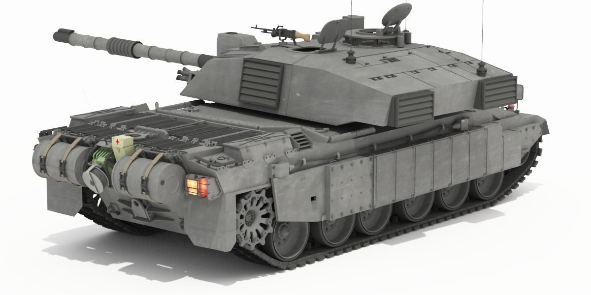Challenger II British Main Battle Tank 3D model_11