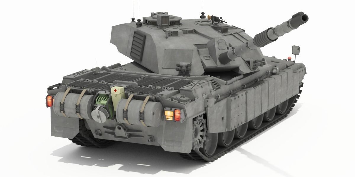 Challenger II British Main Battle Tank 3D model_12