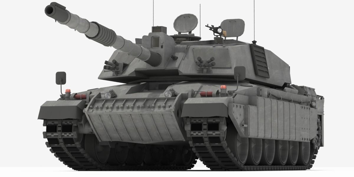 Challenger II British Main Battle Tank 3D model_4