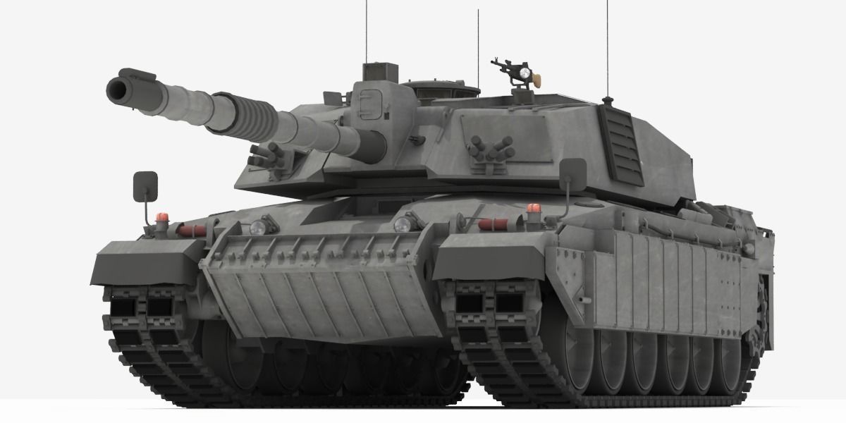 Challenger II British Main Battle Tank 3D model_2