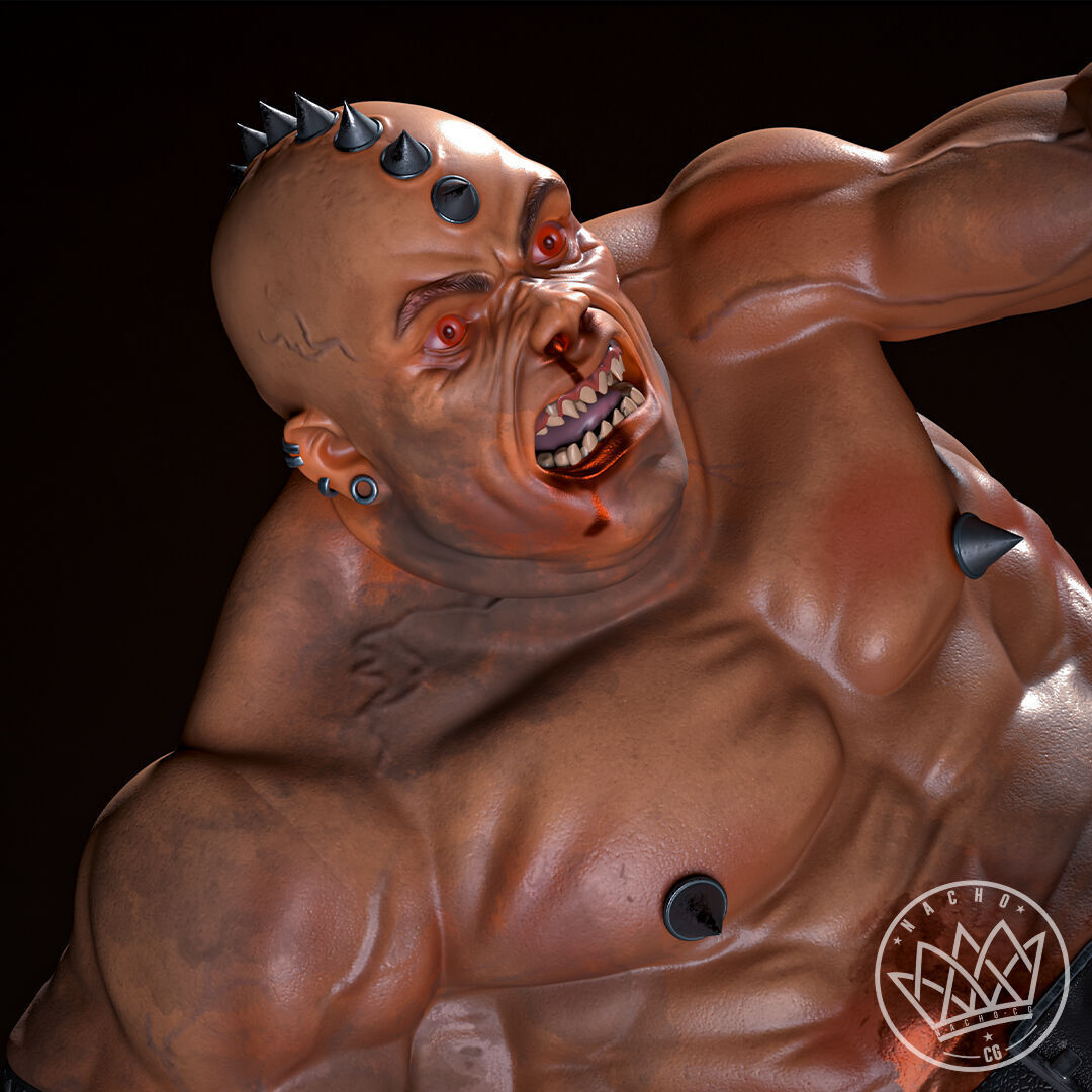 Fan Art - Batman the Dark Knight vs Mutant Leader - Statue 3D print model_11