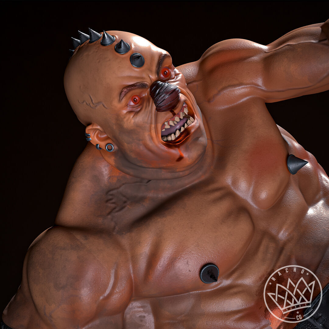 Fan Art - Batman the Dark Knight vs Mutant Leader - Statue 3D print model_9