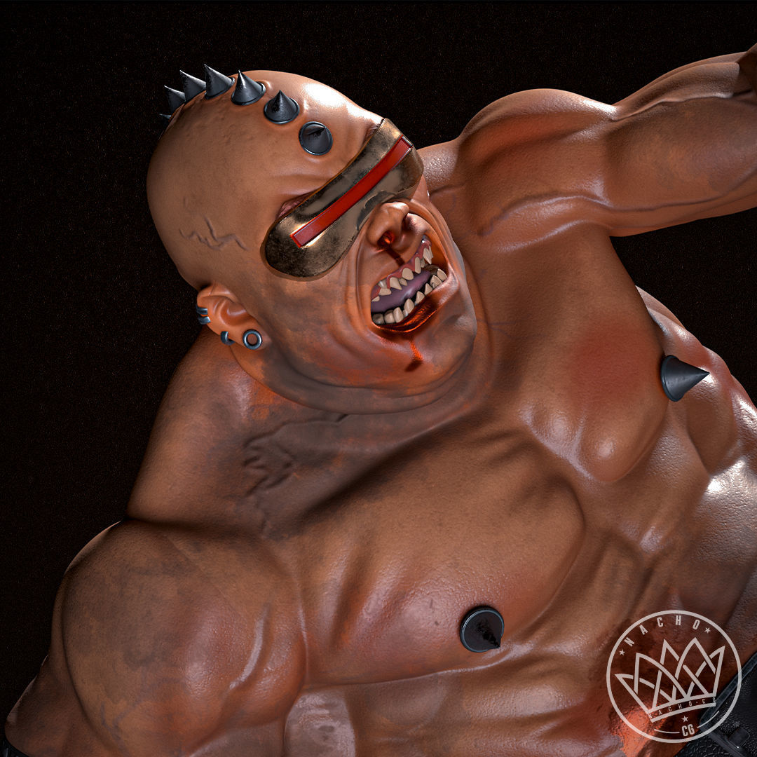 Fan Art - Batman the Dark Knight vs Mutant Leader - Statue 3D print model_10