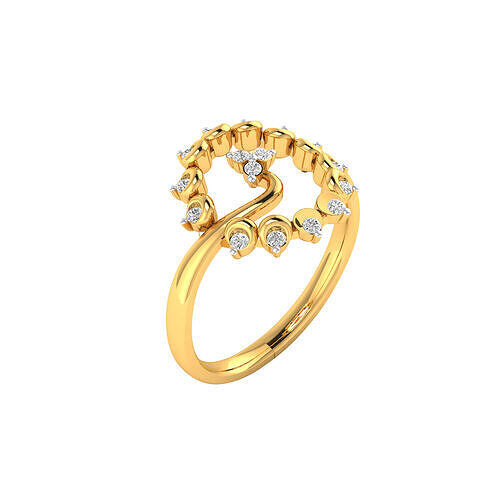 Women Ring Render 3dm STL MTL SLC JCD OBJ FBX Details 3D print model