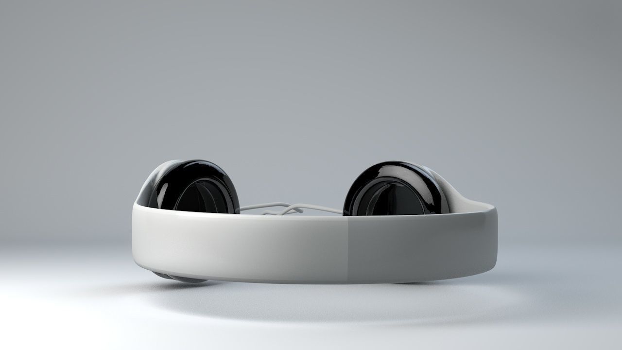 Headphones beats Low-poly 3D model_5