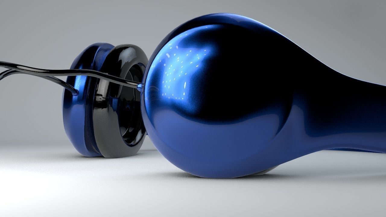 Headphones beats Low-poly 3D model_4