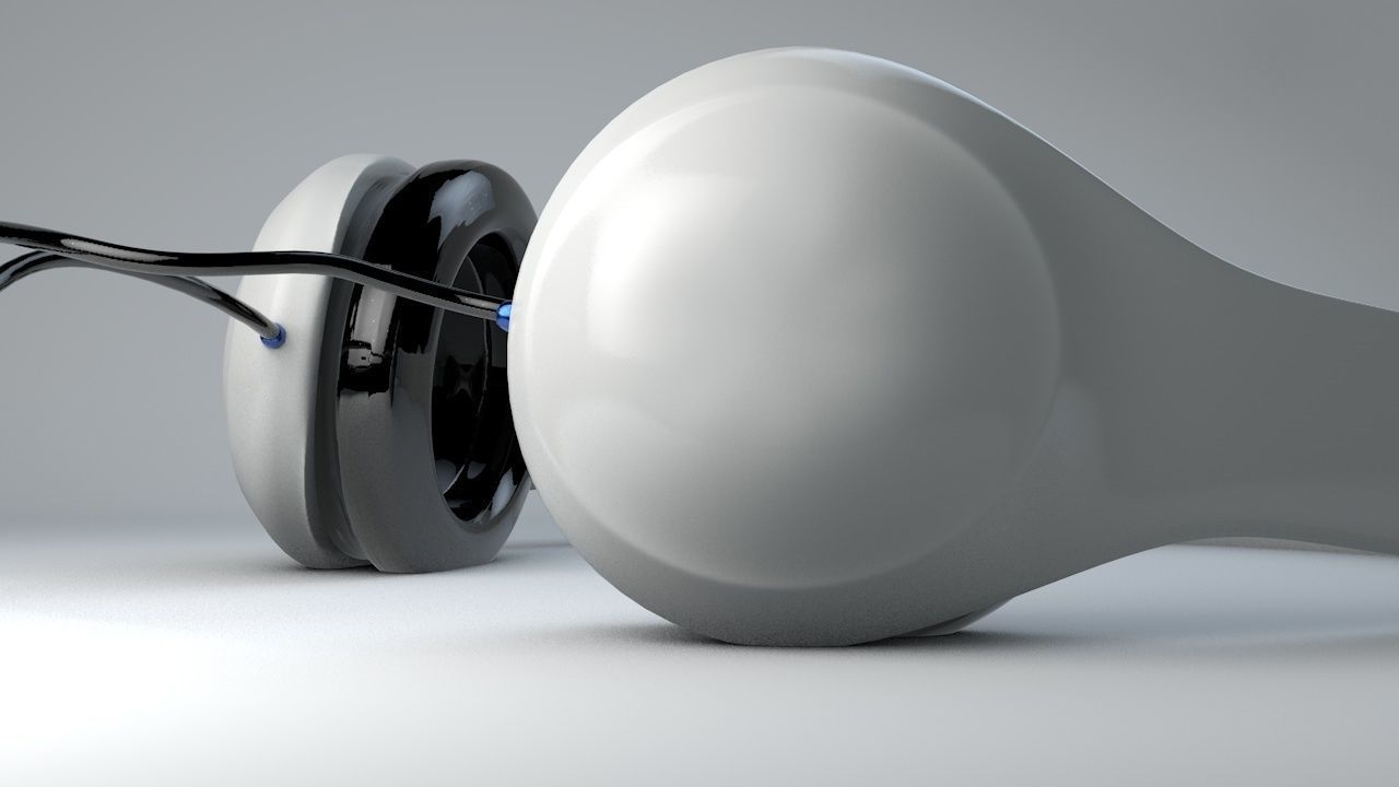 Headphones beats Low-poly 3D model_3