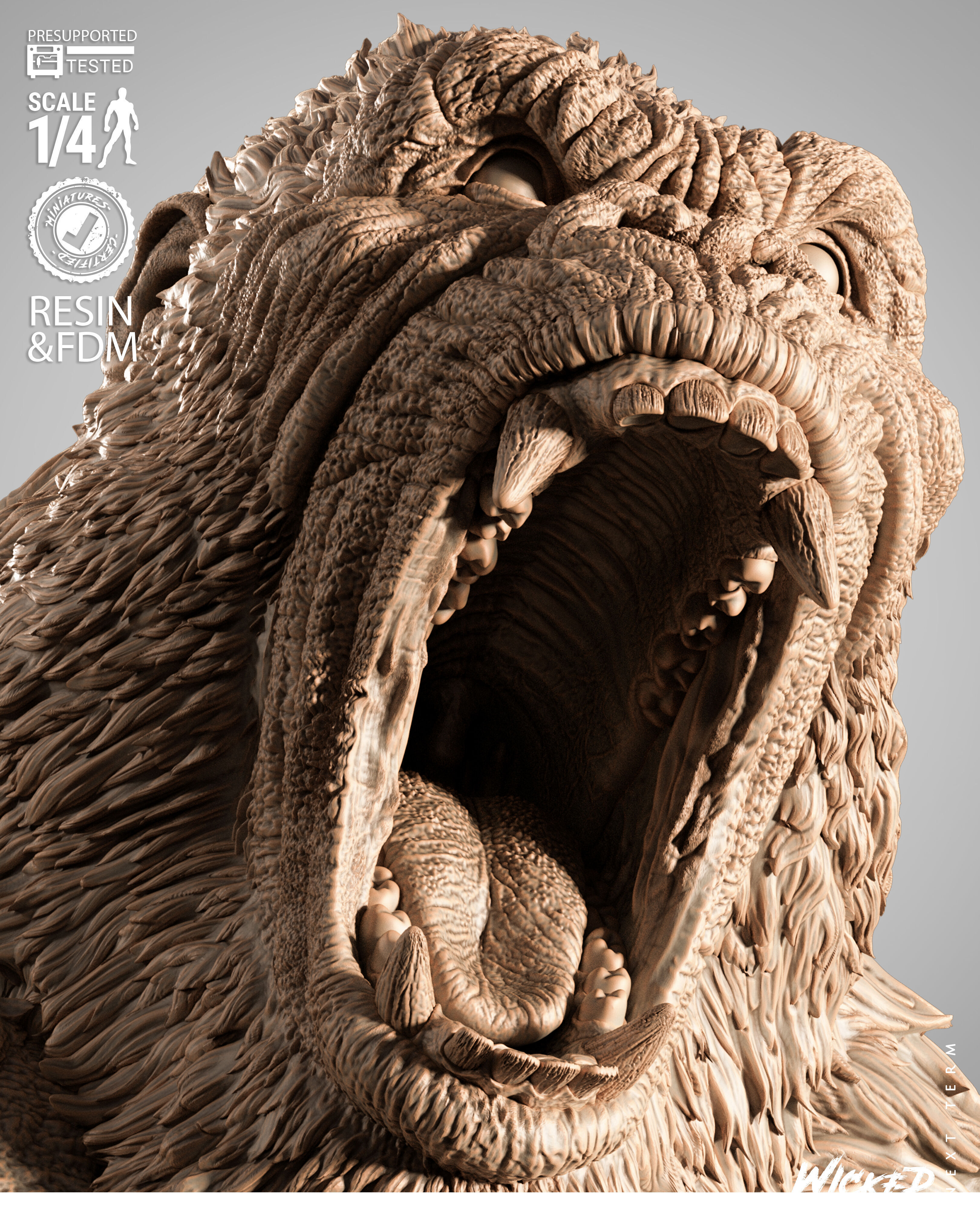 Wicked Movies Kong Portrait Bust 3D print model_14