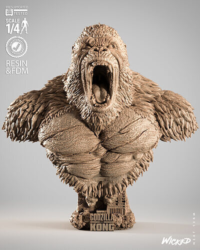 Wicked Movies Kong Portrait Bust 3D print model