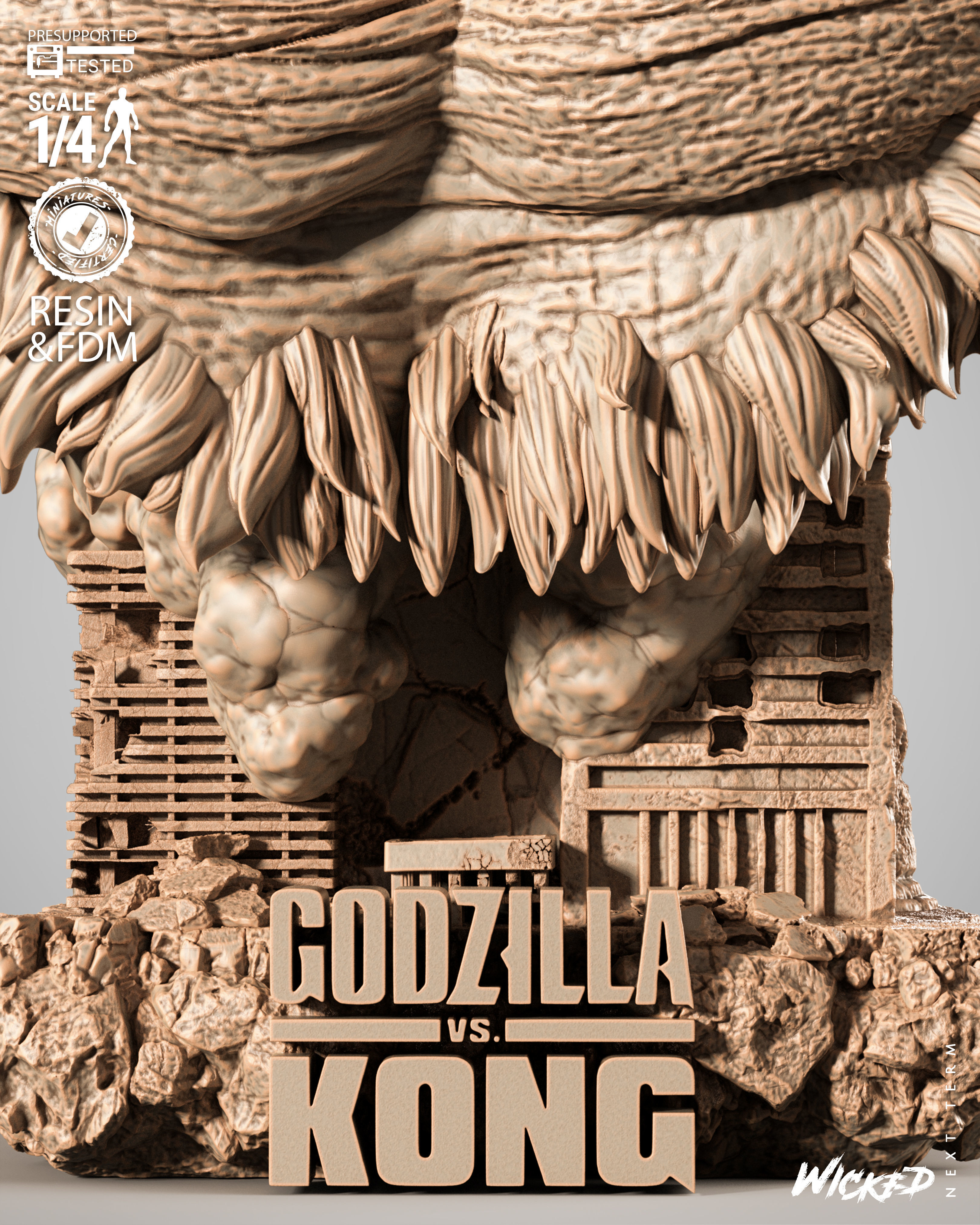 Wicked Movies Kong Portrait Bust 3D print model_55