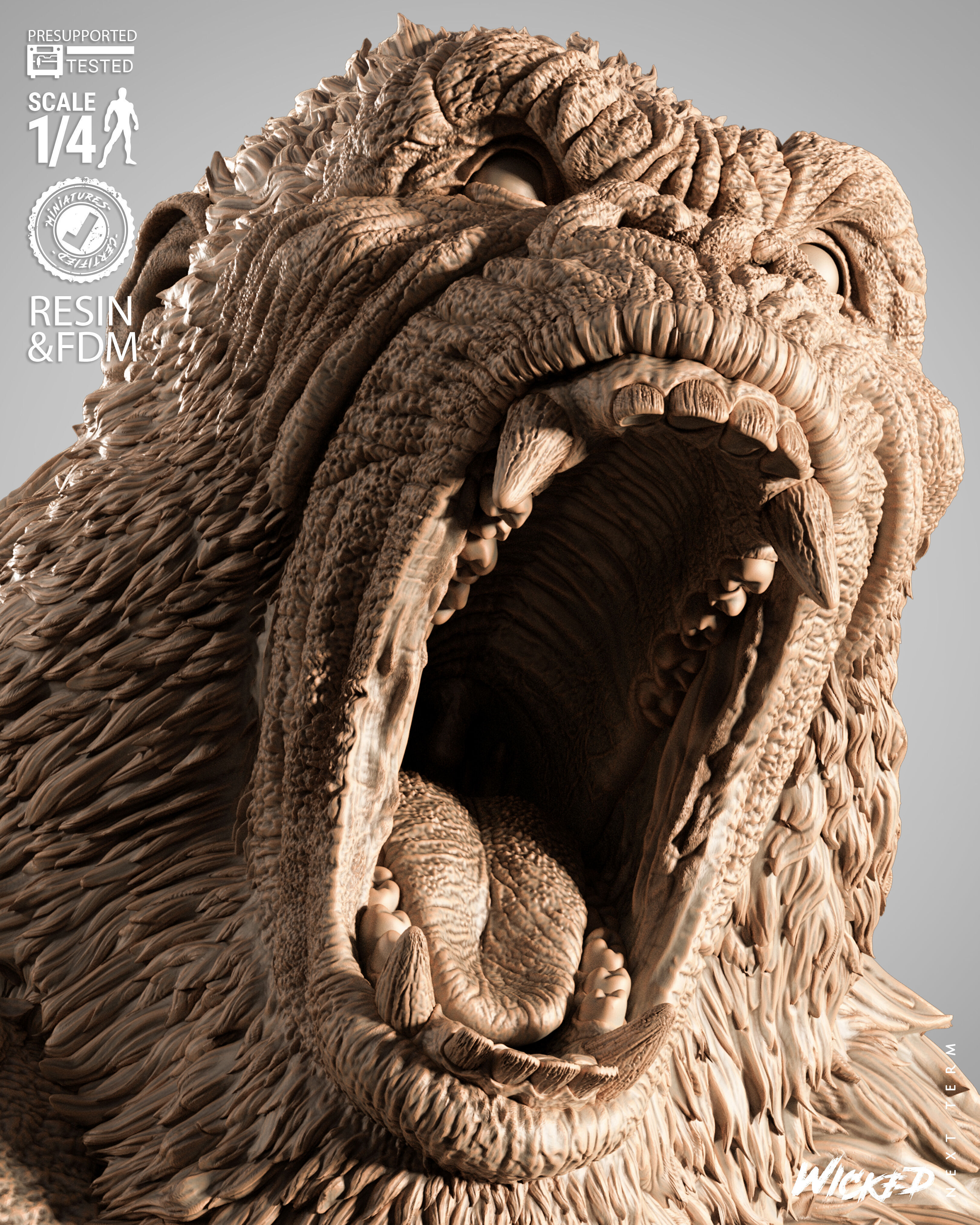 Wicked Movies Kong Portrait Bust 3D print model_15