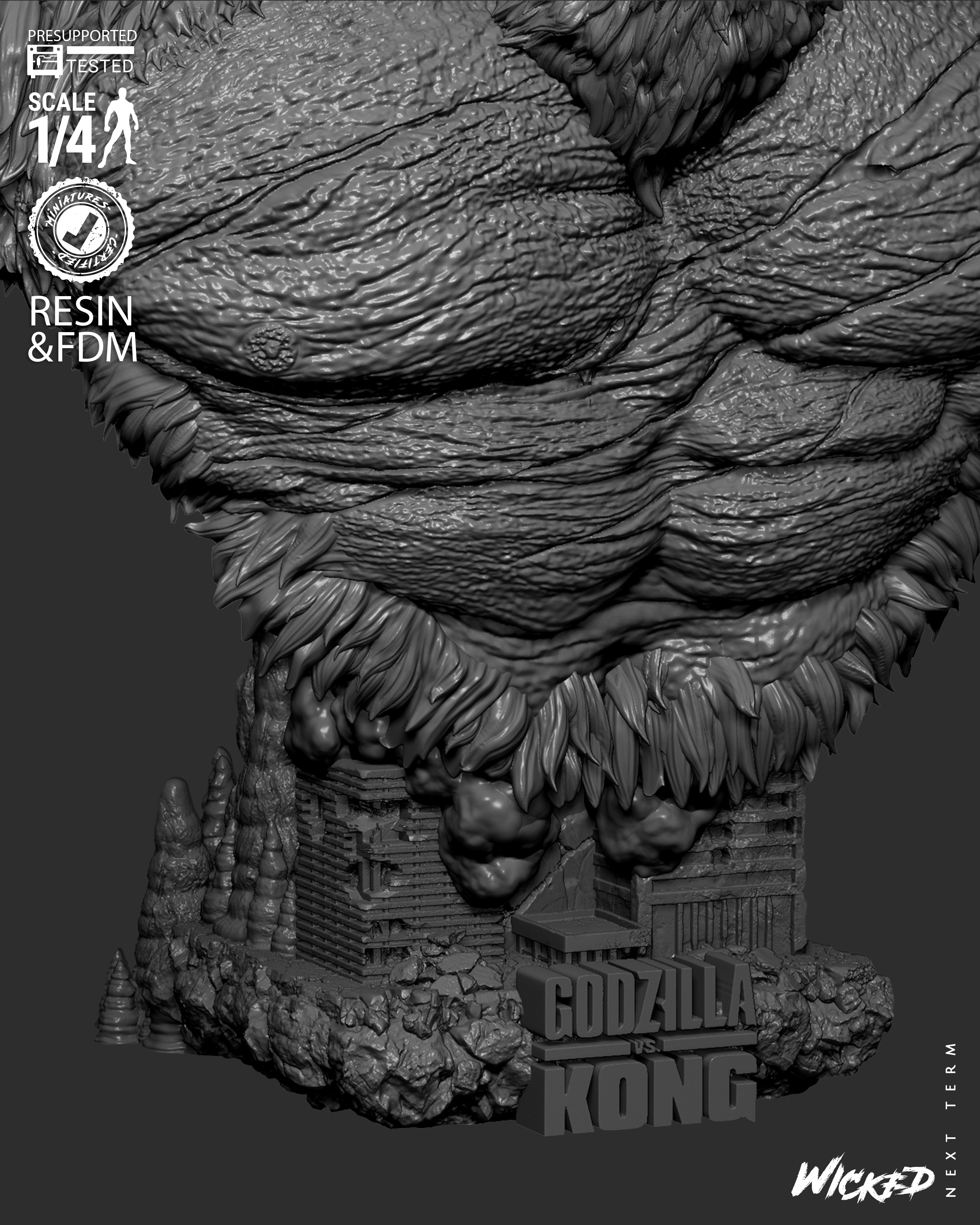 Wicked Movies Kong Portrait Bust 3D print model_22