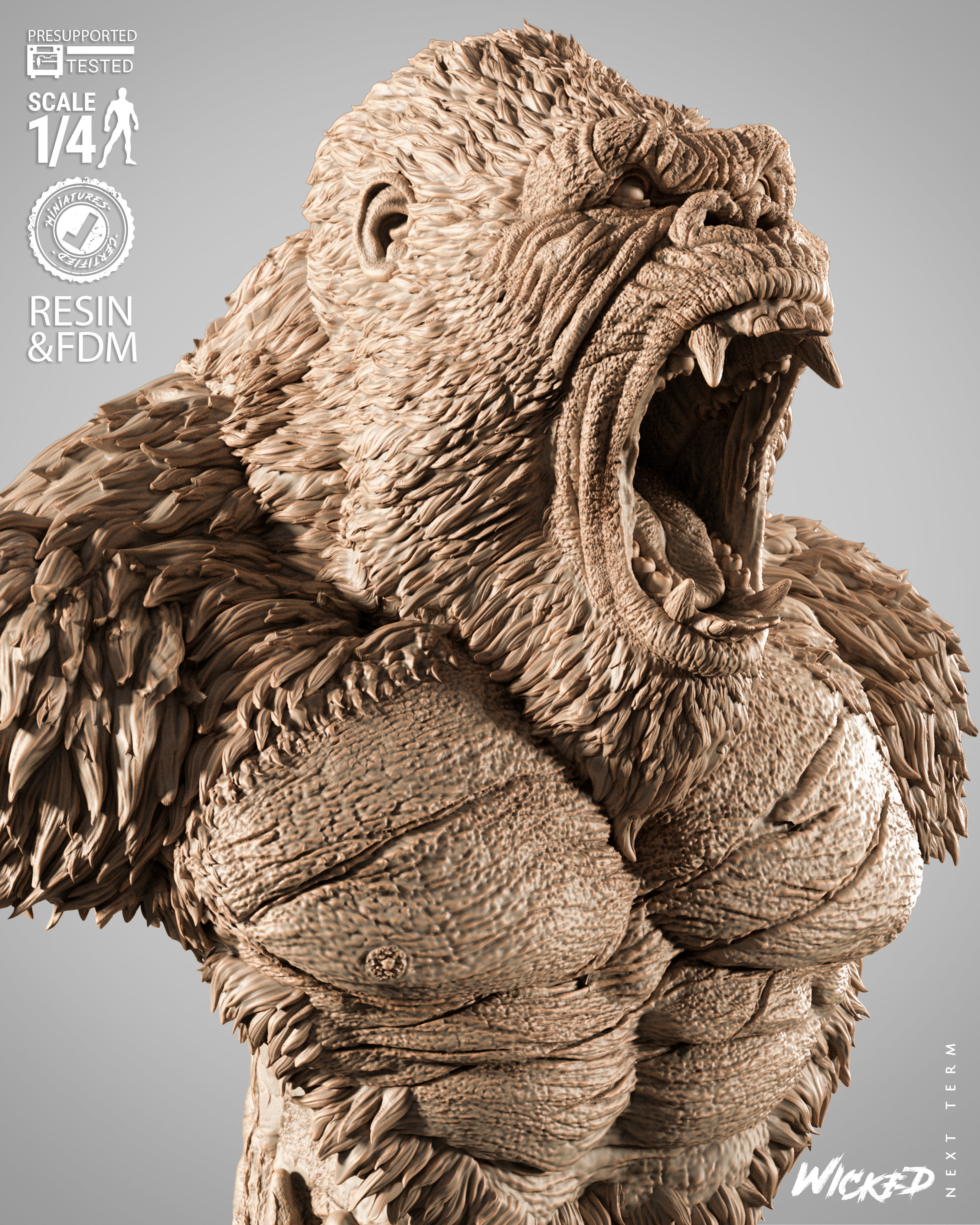 Wicked Movies Kong Portrait Bust 3D print model_1