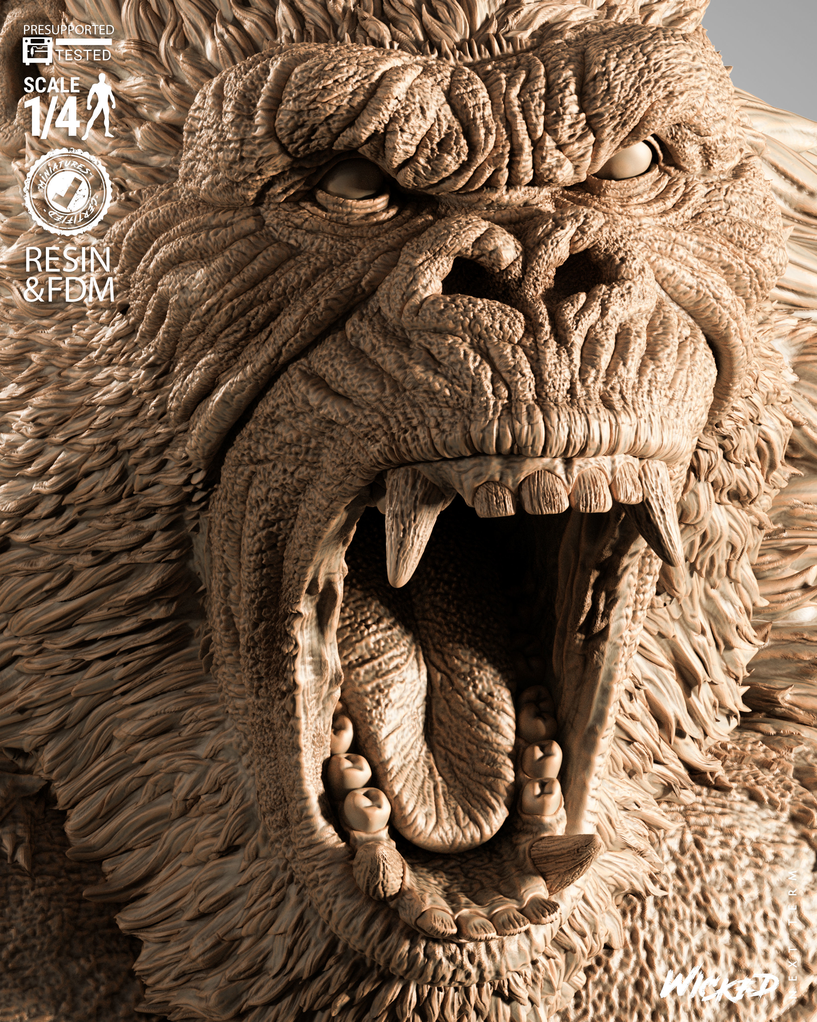 Wicked Movies Kong Portrait Bust 3D print model_63