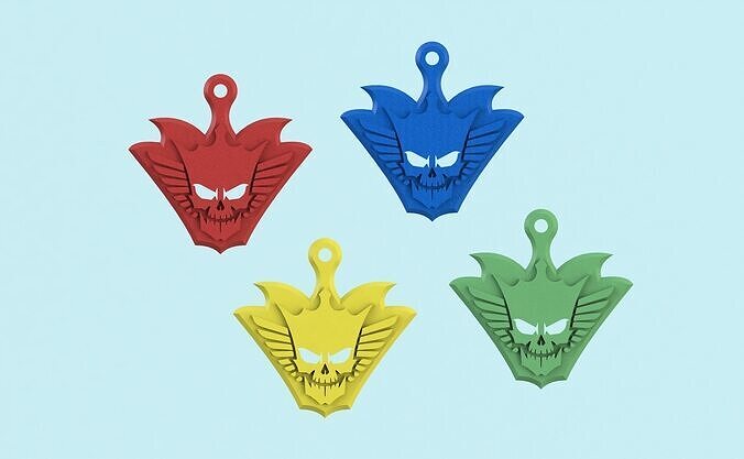 AMERICAN NIGHTMARE 3D LOGO KEYCHAIN OR PENDANT 3D PRINTABLE  Free 3D print model