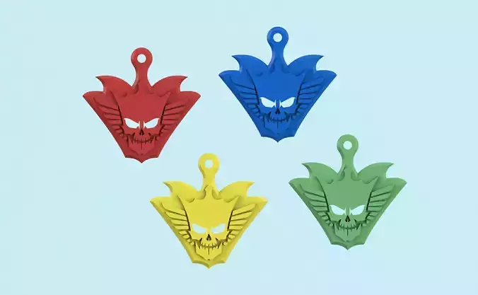 AMERICAN NIGHTMARE 3D LOGO KEYCHAIN OR PENDANT 3D PRINTABLE 