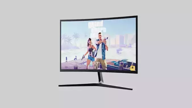 Gaming Monitor 3D Model 