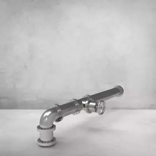 long pipe with valve