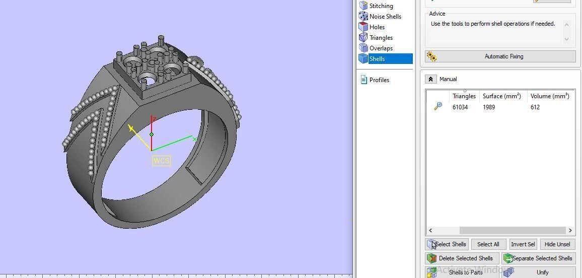 Man Diamond Ring 3D print model_20