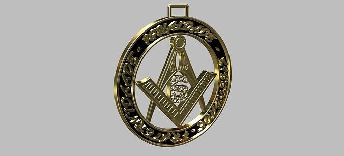 Freemason Pendant 3D print model