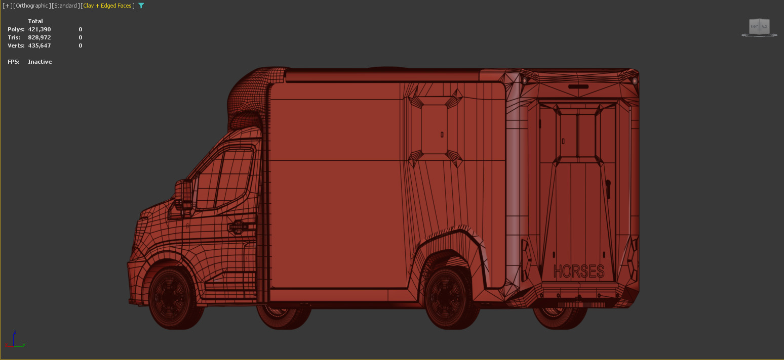 STX 2 Horse Renault Master Van 2025 Interior 3ds max sketchup 3D model_20