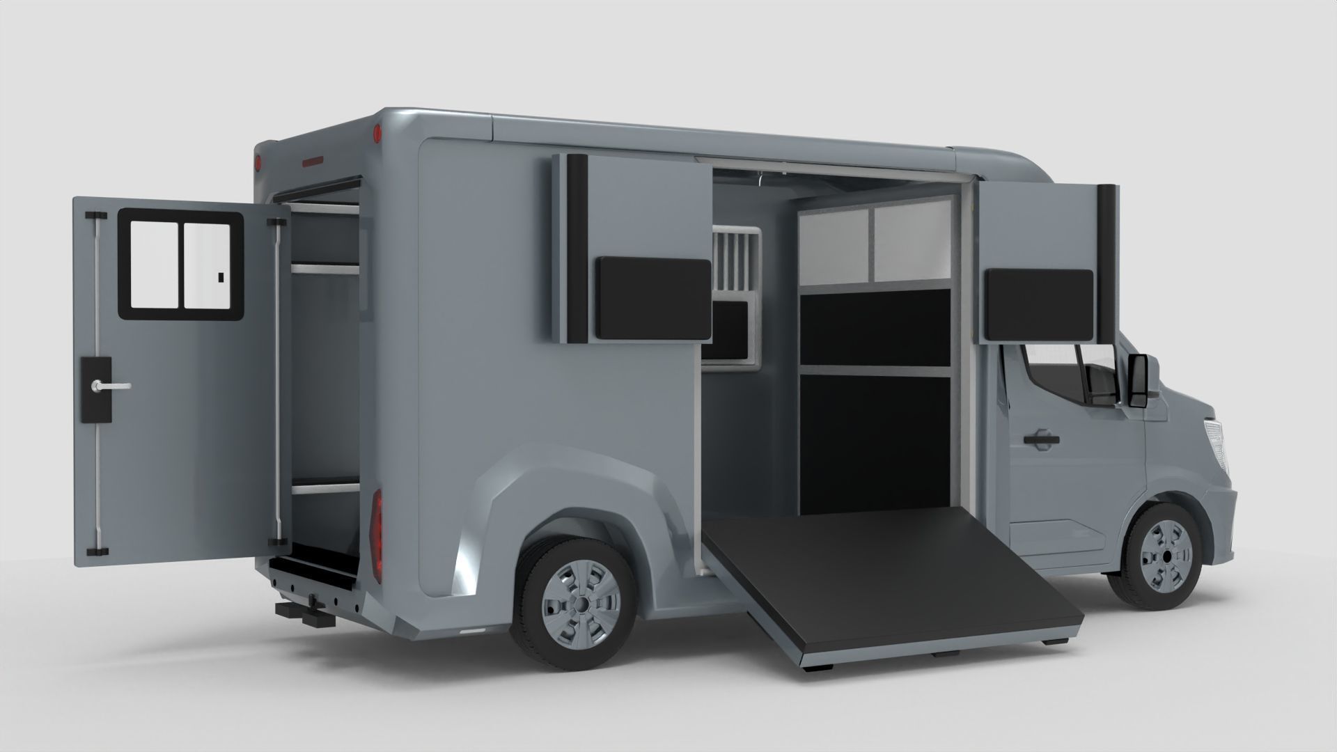 STX 2 Horse Renault Master Van 2025 Interior 3ds max sketchup 3D model_2