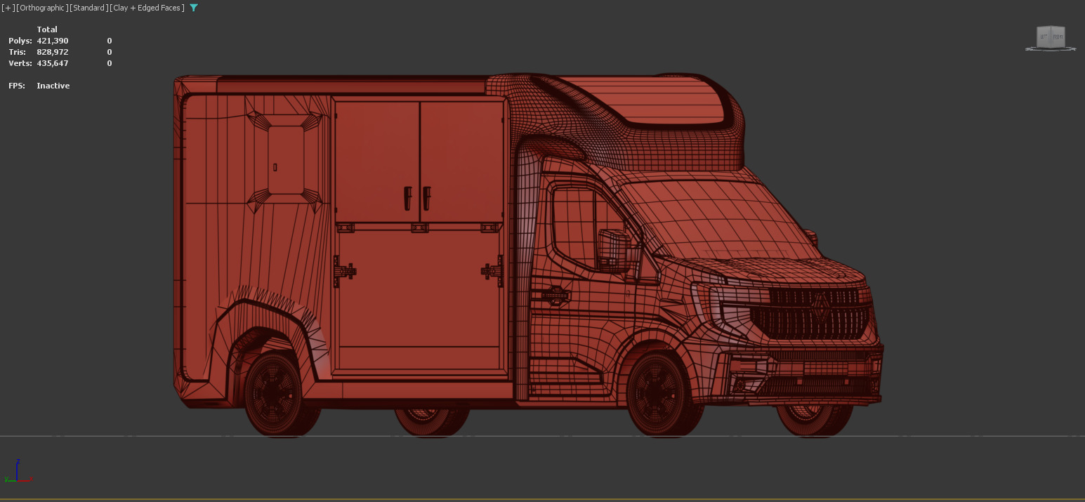 STX 2 Horse Renault Master Van 2025 Interior 3ds max sketchup 3D model_22
